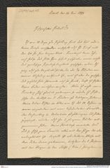 Nachlass Franz Steindachner, Brief von Gustav Schneider (senior) an Franz Steindachner (16.06.1891), Inv.Nr. 461.48, Seite 1